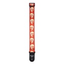 D'Addario Alchemy Woven Guitar Strap, Live Life Skull