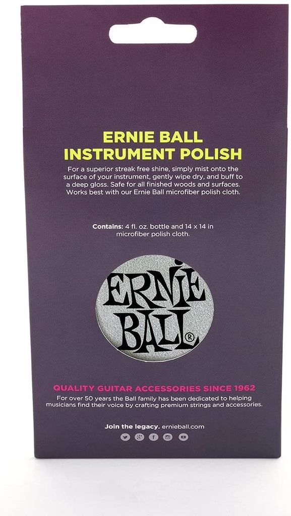 Ernie Ball Polish With Cloth  