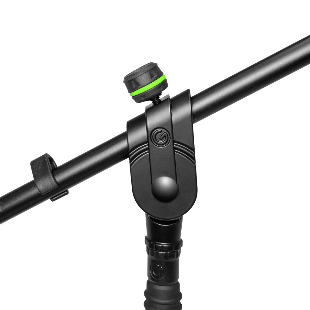 Gravity Microphone Stand With Folding Tripod Base And 2-Point Adjustment Telescoping Boom