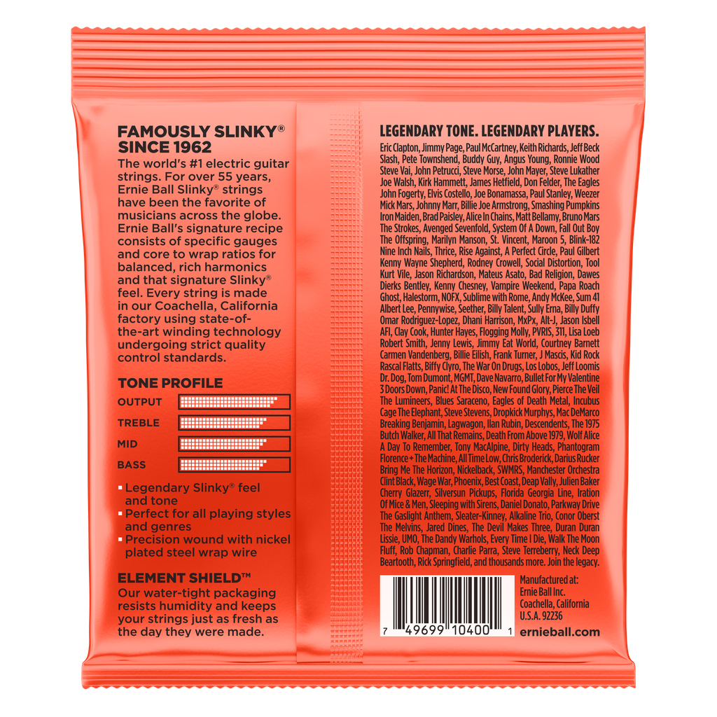 Ernie Ball Skinny Top Heavy Bottom Slinky 7-String Nickel Wound Electric Guitar Strings 10 - 62 Gauge