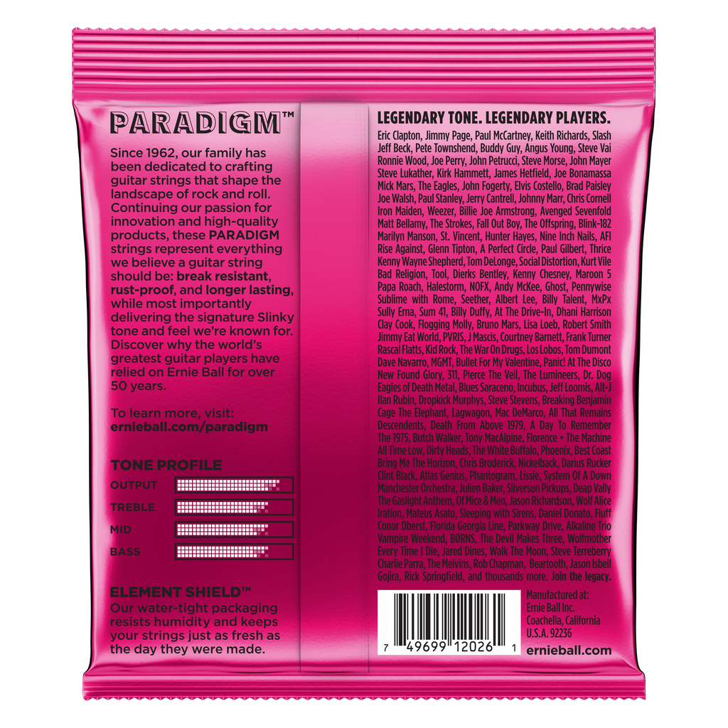 Ernie Ball Super Slinky Paradigm Electric Guitar Strings - 9-42 Gauge