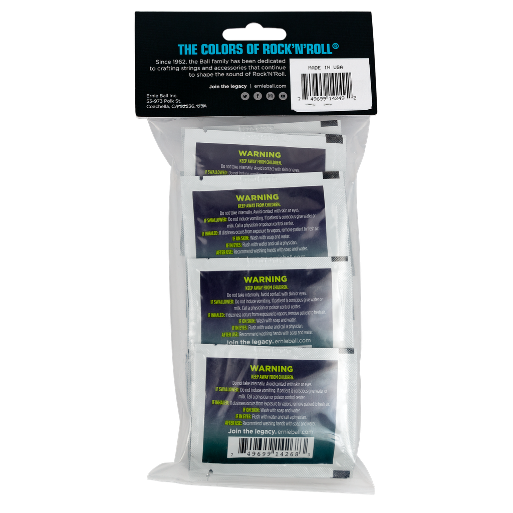 Ernie Ball Wonder Wipes String Cleaner 20 Pack  