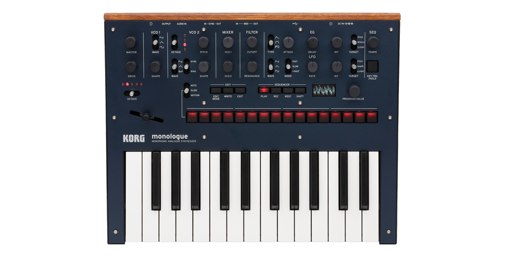Korg MONOLOGUE Monophonic Analog Synthesizer, Blue