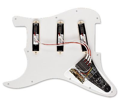 EMG David Gilmour Pro Series Pickguard with SPC & EXG Accy- White Pearloid 3 Ply PG w/ Ivory PU's