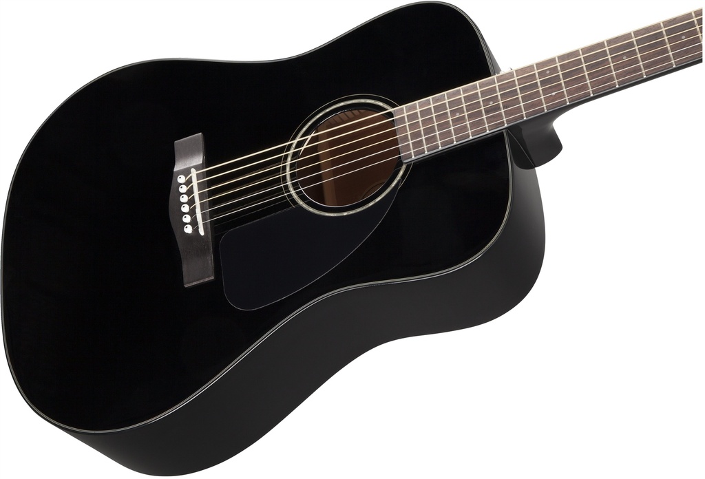 Fender CD-60 Dreadnaught Acoustic with Case, Black