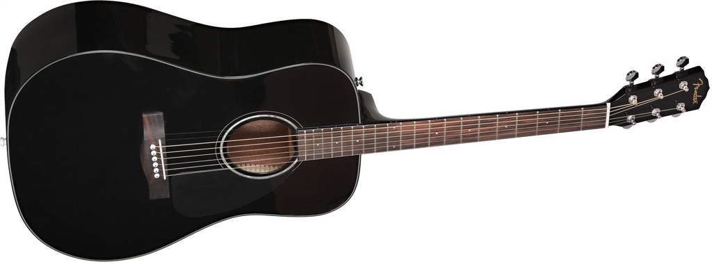 Fender CD-60 Dreadnaught Acoustic with Case, Black