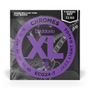 D'Addario 11-65 Jazz Light 7-String, XL Chromes Electric Guitar Strings