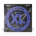 D'Addario 12-52 Light, XL Chromes Electric Guitar Strings