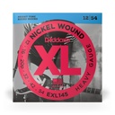 D'Addario XL Nickel Wound Strings, 12-54 Heavy, Plain 3rd, EXL145