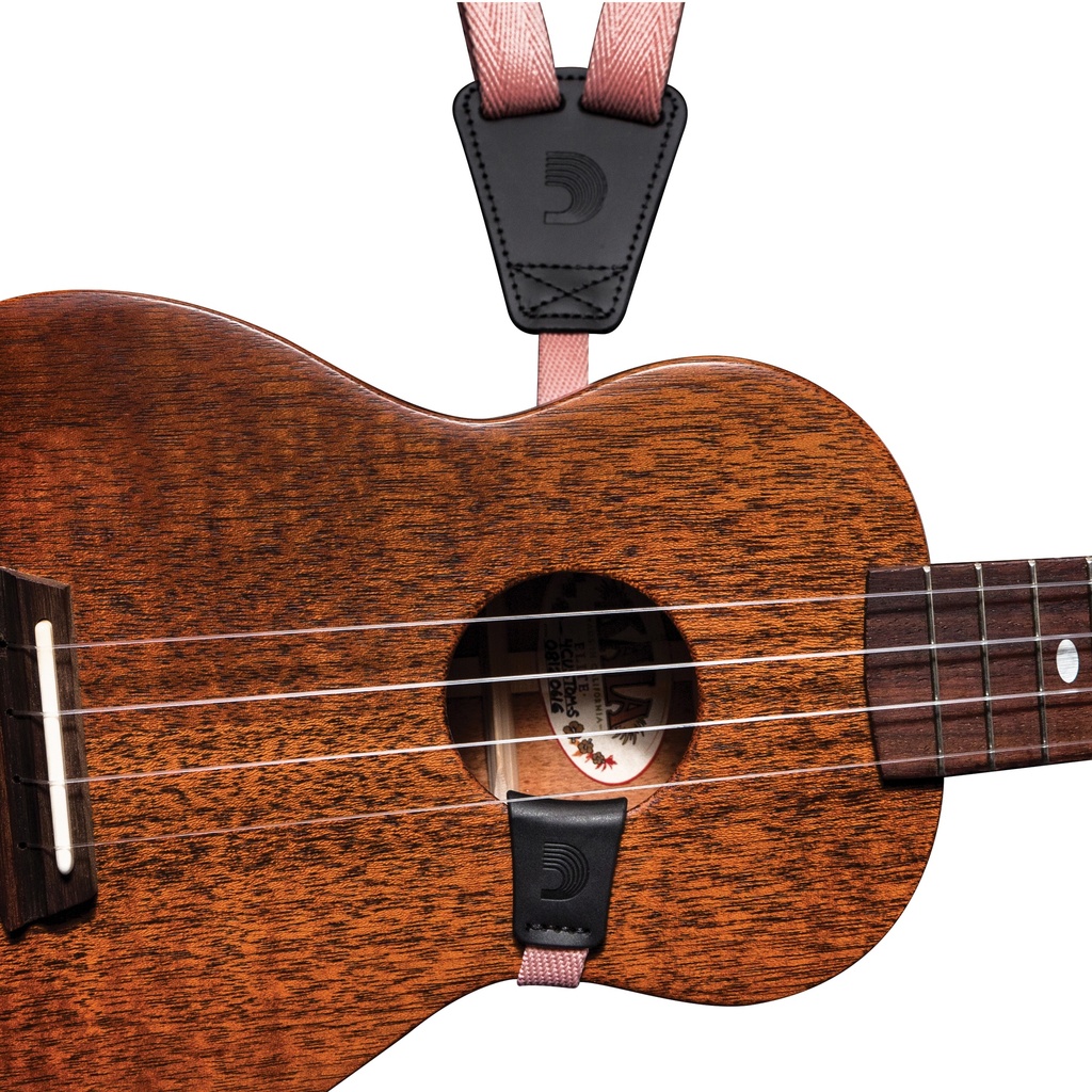 D'Addario Eco-Comfort Ukulele Strap, Coral