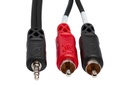 Hosa CMR-203 Stereo Breakout 3.5mm TRS to Dual RCA. 3'