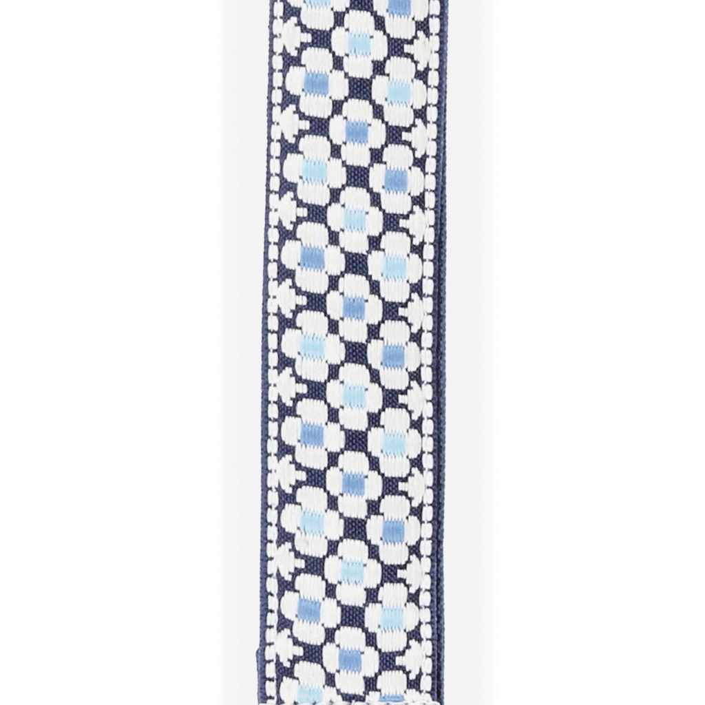 D'Addario Nylon Ukulele Strap, Blue Flowers