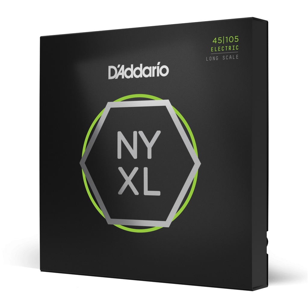 D'Addario NYXL Bass Guitar Strings, Light Top / Med Bottom, 45-105, Long Scale, NYXL45105