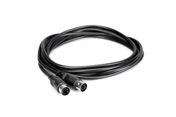 Hosa MID-305BK Midi Cable 5 Pin DIN. 5'