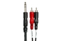 Hosa TRS-202 Insert Cable 1/4" TRS to Dual RCA. 2m