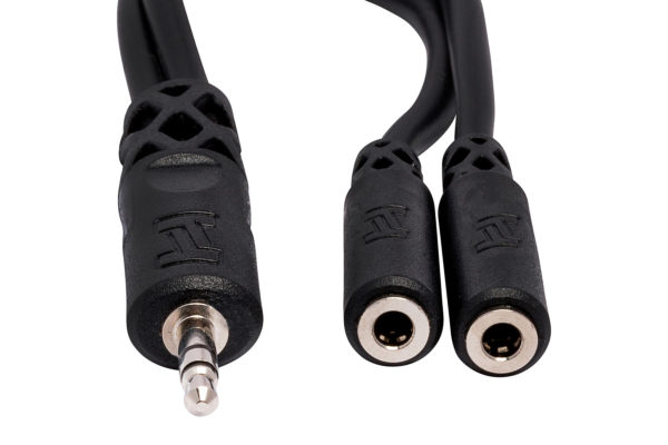 Hosa YMM-232 Y Cable 3.5mm TRS to Dual 3.5mm TRSF 