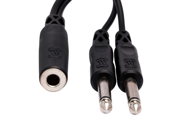 Hosa YPP-106 Y Cable 1/4" TSF to Dual 1/4" TS