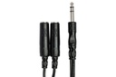 Hosa YPP-118 Y Cable 1/4" TRS to Dual 1/4" TRSF 