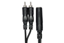 Hosa YPR-131 Y Cable 1/4" TSF to Dual RCA