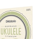 D'Addario EJ87S Titanium Ukulele Strings, Soprano