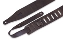 Levy's M17D-DBR 2 1/2" Wide Dark-brn Veg-tan Leather Guitar Strap