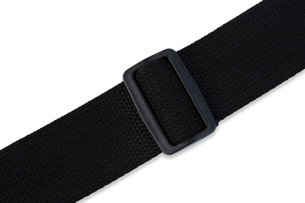 Levy's MC8-BLK 2" Wide Black Cotton Guitar Strap