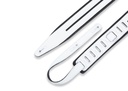 Levy's MG317DRS-BLK_WHT 2 1/2" Wide Black Garment Leather strap