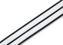Levy's MG317DRS-BLK_WHT 2 1/2" Wide Black Garment Leather strap