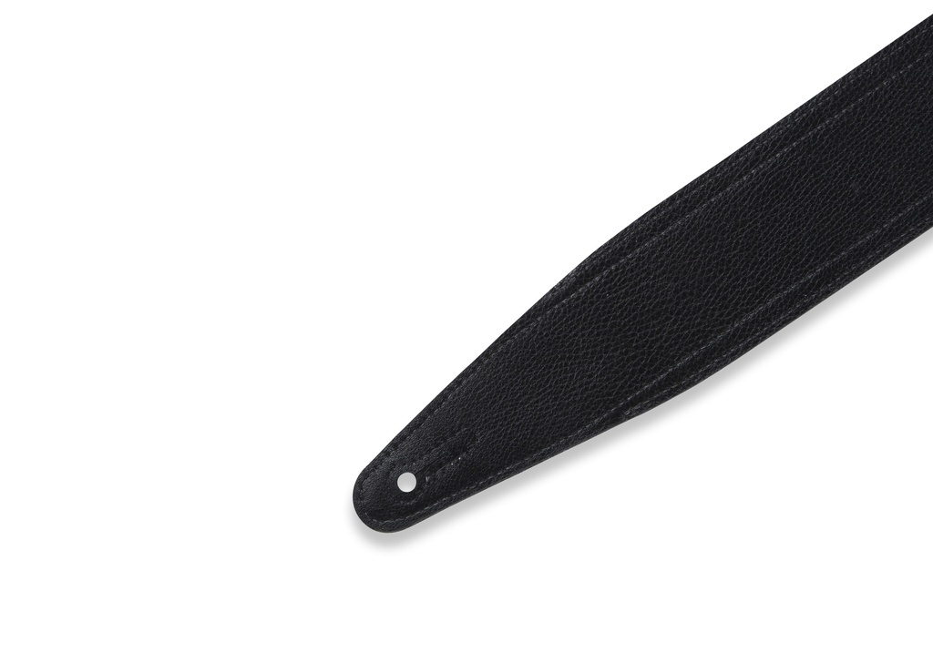 Levy's MG317DRS-BLK_WHT 2 1/2" Wide Black Garment Leather strap