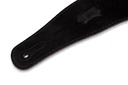 Levy's MS26-BLK 2 1/2" Wide Black Suede Guitar Strap