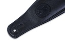 Levy's MSSB2-BLK 3" Wide Black Garment Leather Guitar Strap