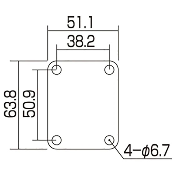 Allparts AP-0600 Standard Neckplate, Chrome