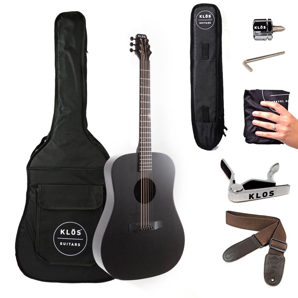 KLOS Full Carbon Deluxe Acoustic Guitar