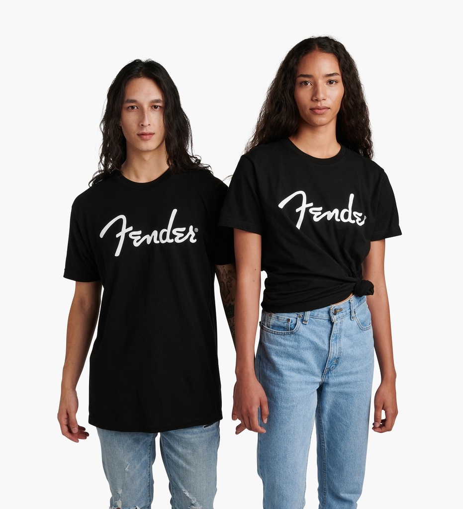 Fender Spaghetti Logo T-Shirt, Black, Large
