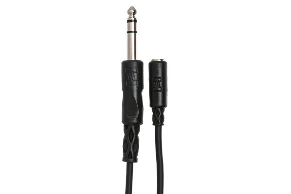 Hosa MHE-310 Headphone Adaptor Cable 3.5mm TRS to 1/4" TRS