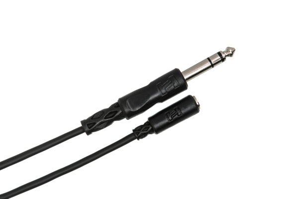 Hosa MHE-310 Headphone Adaptor Cable 3.5mm TRS to 1/4" TRS