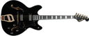 Hagstrom 67' Viking II Electric Guitar, Black Gloss