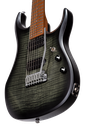 Sterling by Music Man JP157 Flame Maple, Trans Black Satin