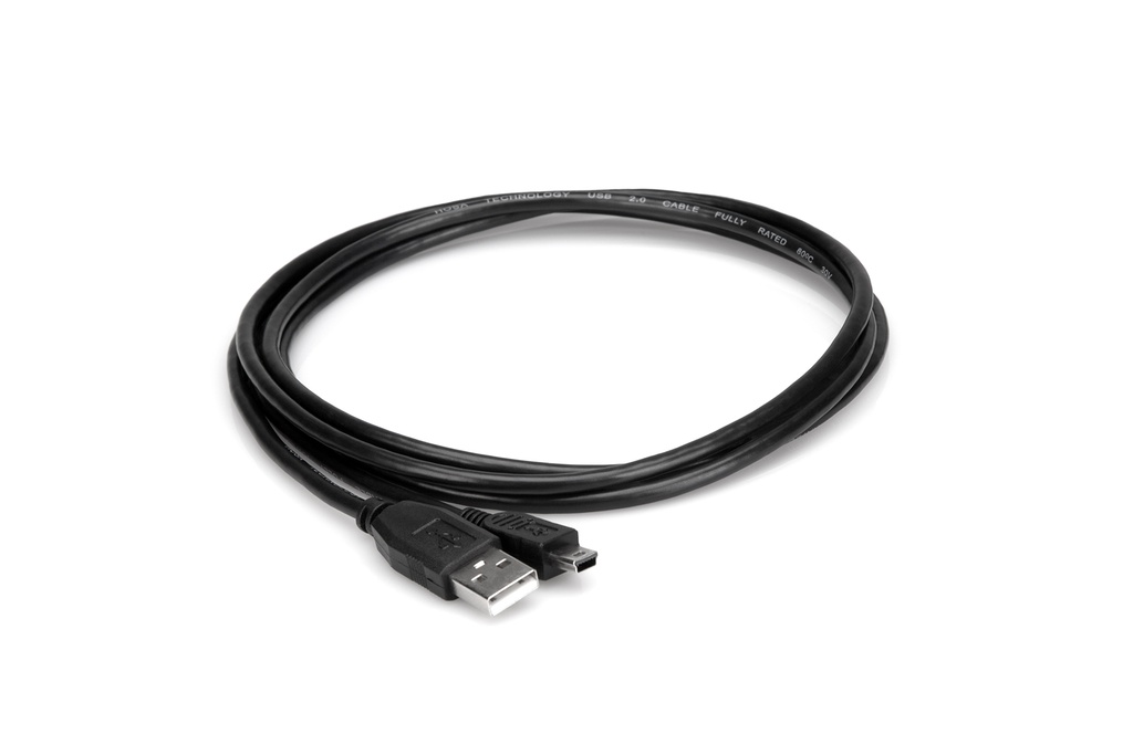 Hosa USB-206AM High Speed USB Cable, Type A to Mini-B