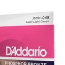 D'Addario EJ23 9-45 Super Light, Phosphor Bronze Acoustic Guitar Strings