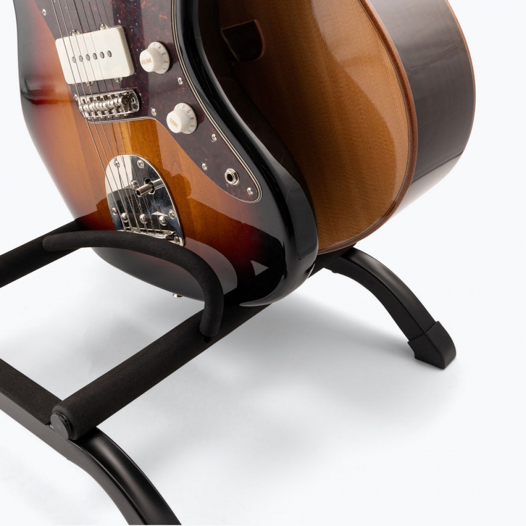 On-Stage Stands Three-Space Foldable Multi-Guitar Rack