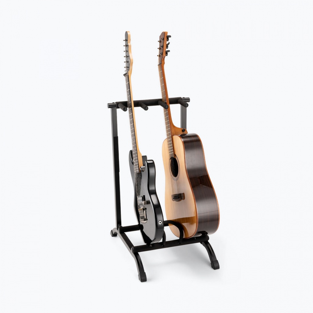 On-Stage Stands Three-Space Foldable Multi-Guitar Rack