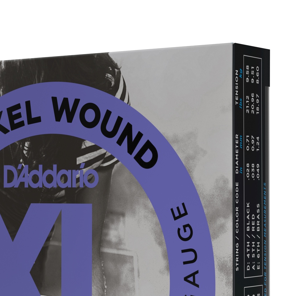 D'Addario XL Nickel Wound Strings, 11-49 Medium, EXL115-3D, 3 Pack