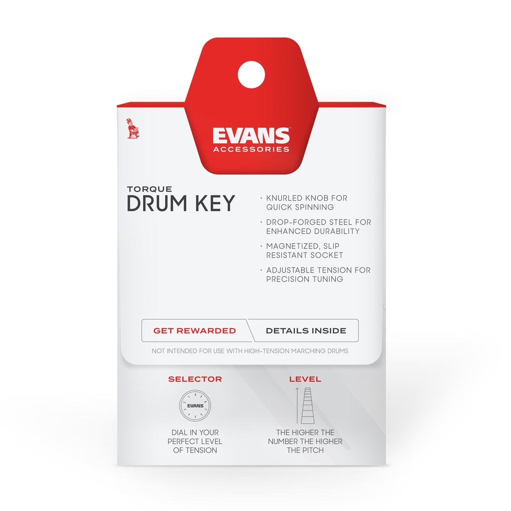 Ergonomic Drum Key Evans DATK Torque Drum Key - Magnetic Head ...