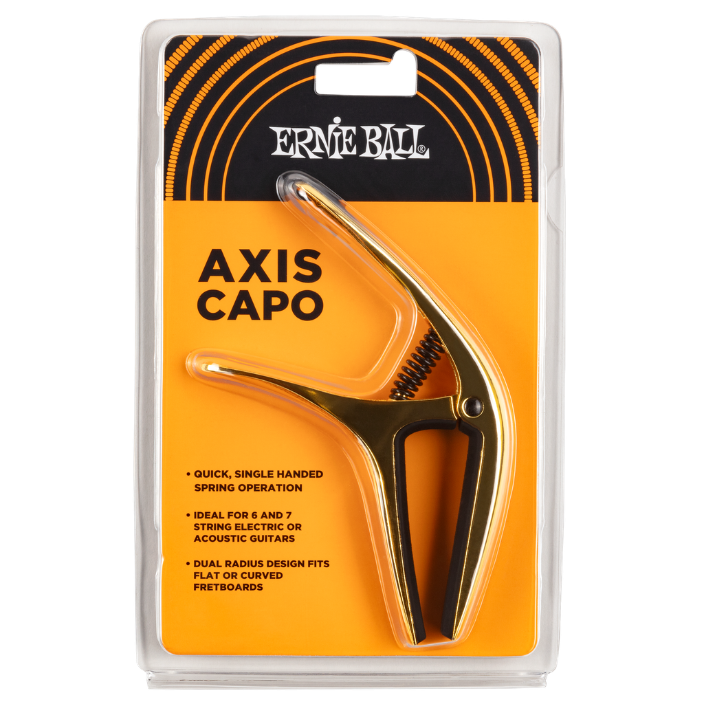 Ernie Ball Axis Dual Radius Capo, Gold