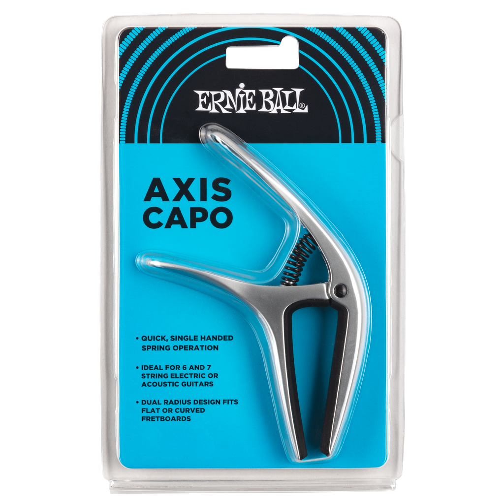 Ernie Ball Axis Dual Radius Capo, Silver