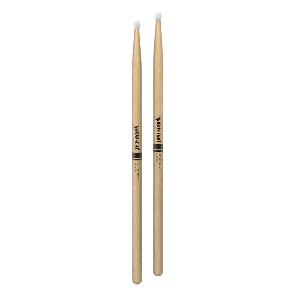 ProMark Classic Forward 2B Hickory Drumstick, Oval Nylon Tip