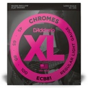 D'Addario XL Chromes Bass Strings, 45-100 Regular Light, Medium Scale, ECB81M
