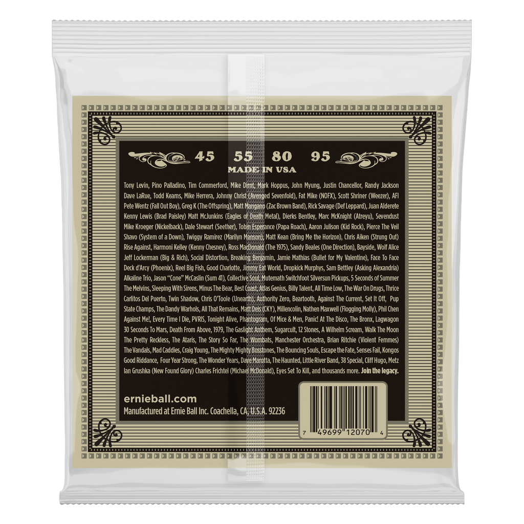 Ernie Ball Earthwood Phosphor Bronze Acoustic Bass Strings - 45-95 Gauge