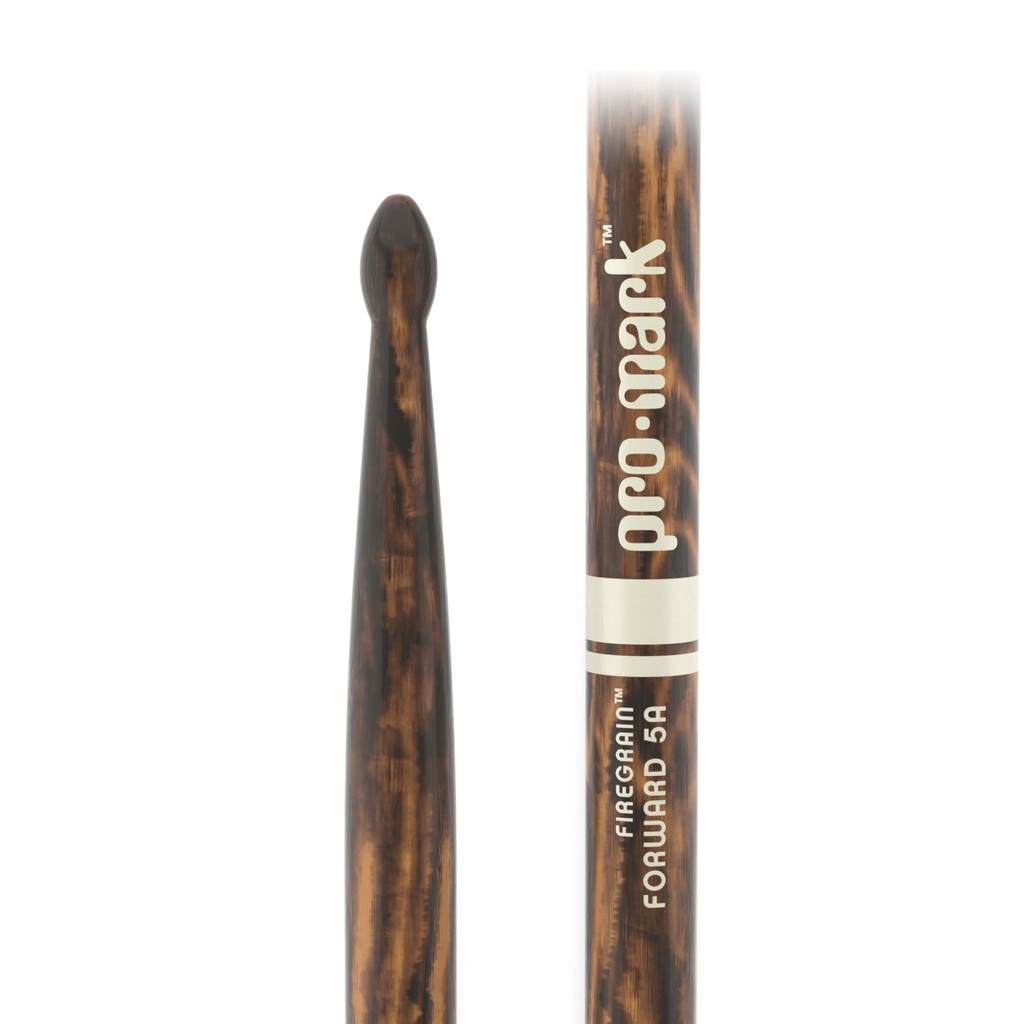 ProMark Classic Forward 5A FireGrain Hickory Drumstick, Oval Wood Tip